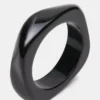 Bracciale curvo retrò nero