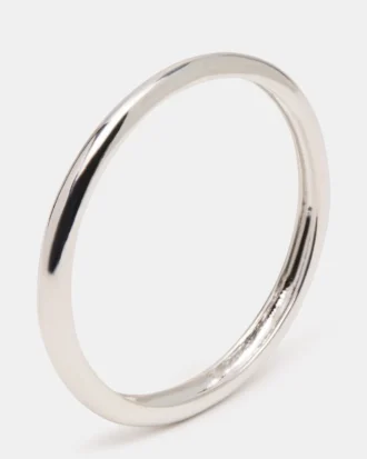 Bracciale rigido sottile in argento