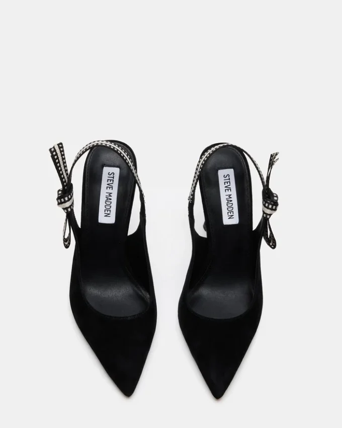 Bri in pelle scamosciata nera Bri in pelle scamosciata nera