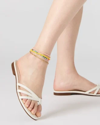 Calissi in pelle bianca