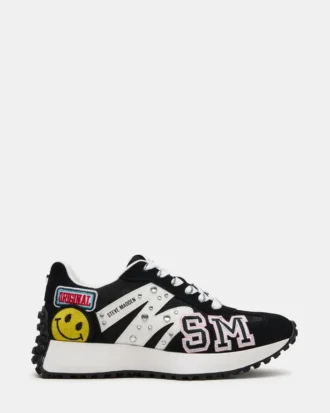 Campo Nero con toppe multicolori