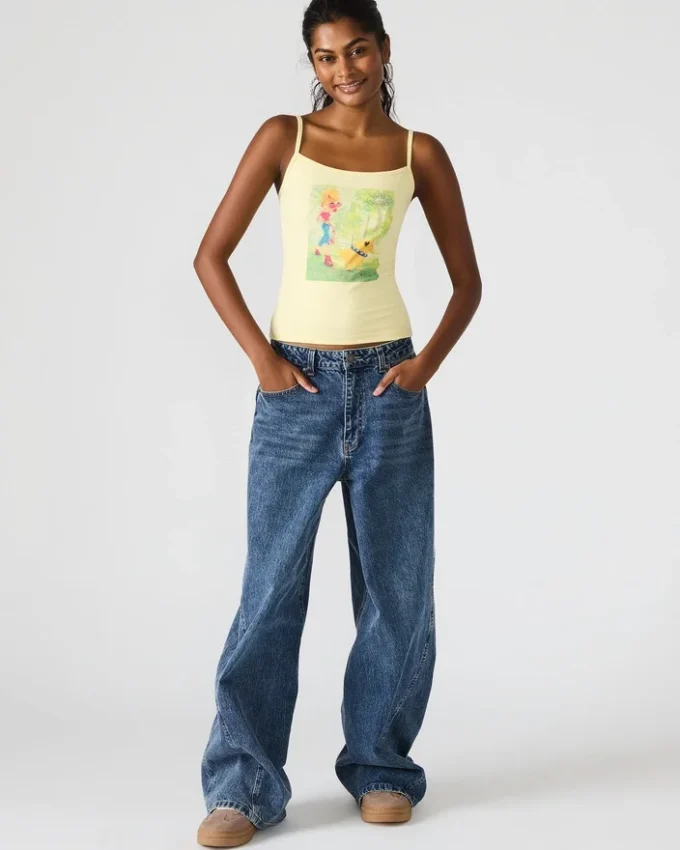 Canotta Goldie giallo pallido