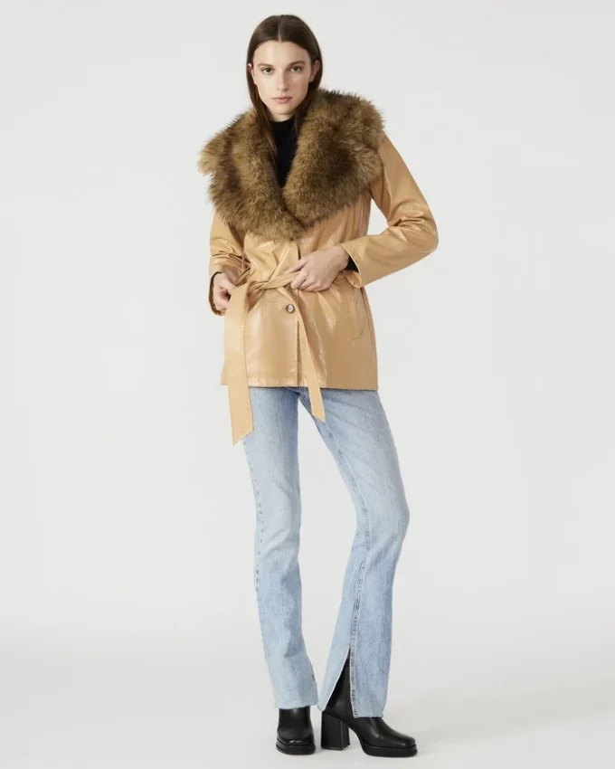 Cappotto Bowery color cuoio
