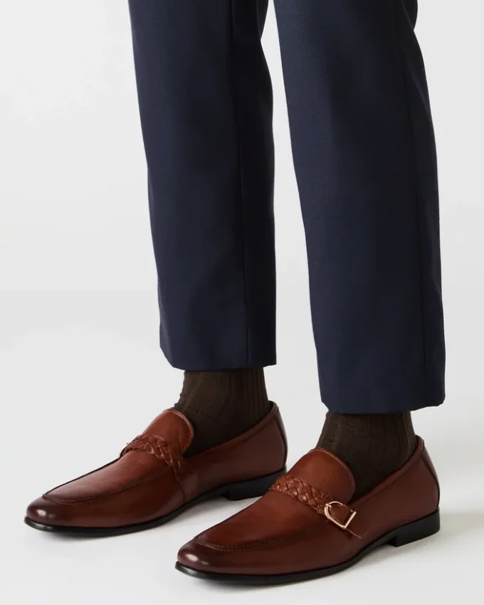 Chaplin in pelle marrone chiaro