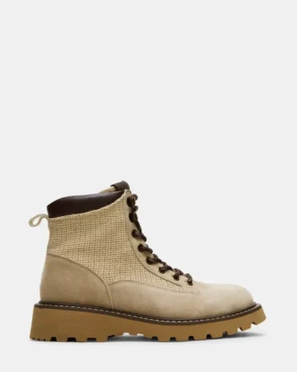 Cino in pelle scamosciata color tortora