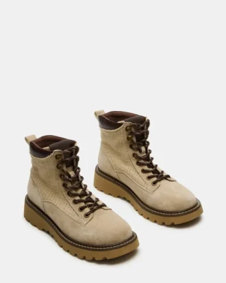 Cino in pelle scamosciata color tortora