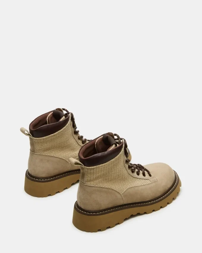 Cino in pelle scamosciata color tortora