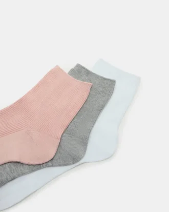 Confezione da 3 paia di calzini alla caviglia