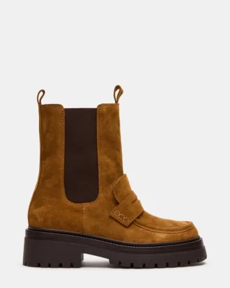 Conway in pelle scamosciata color cognac