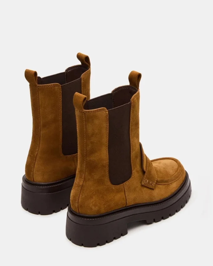 Conway in pelle scamosciata color cognac