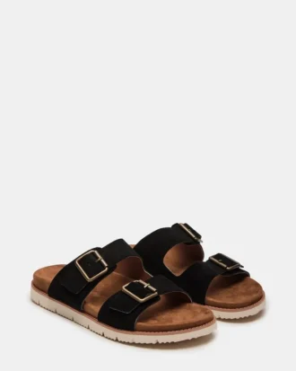 Corban in pelle scamosciata nera