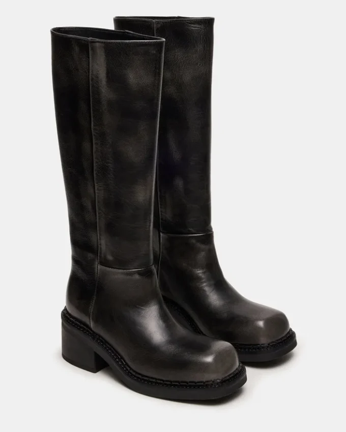 Davos Black Distressed