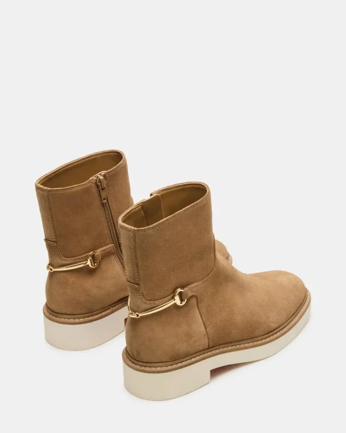 Diablo in pelle scamosciata color tortora