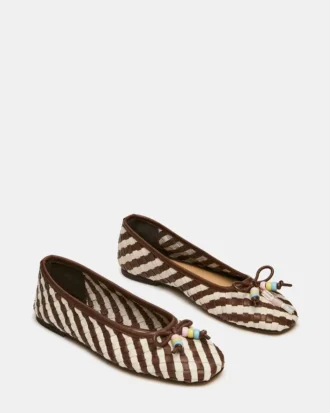 Divy in pelle bianca/marrone