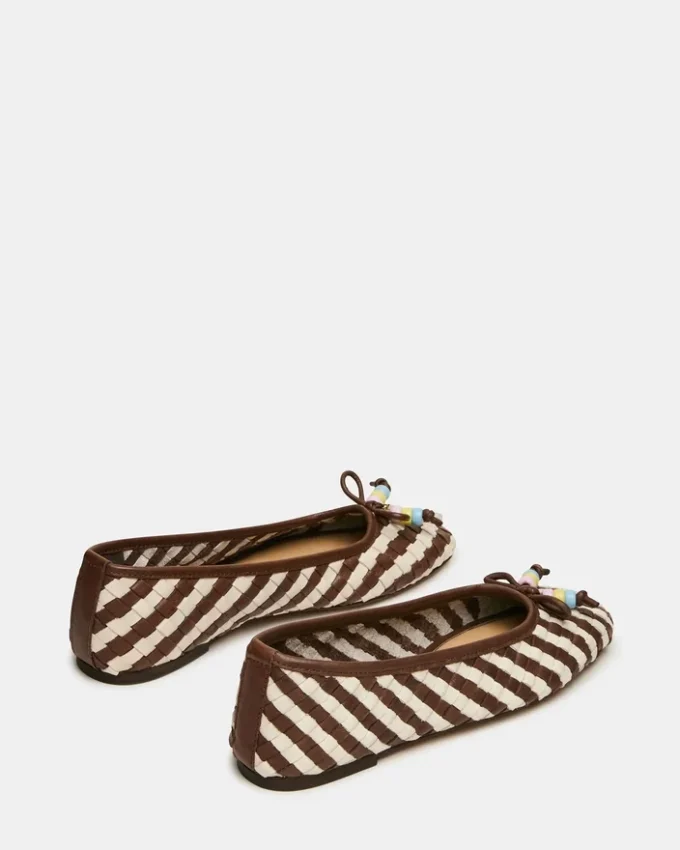 Divy in pelle bianca/marrone Divy in pelle bianca/marrone