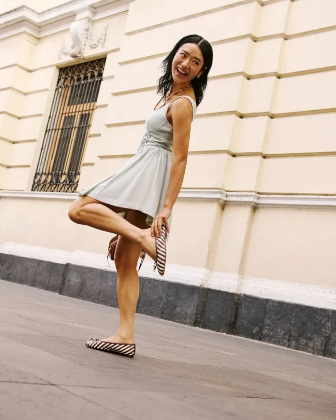 Divy in pelle bianca/marrone Divy in pelle bianca/marrone