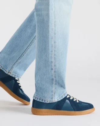 Dixon in pelle scamosciata blu navy