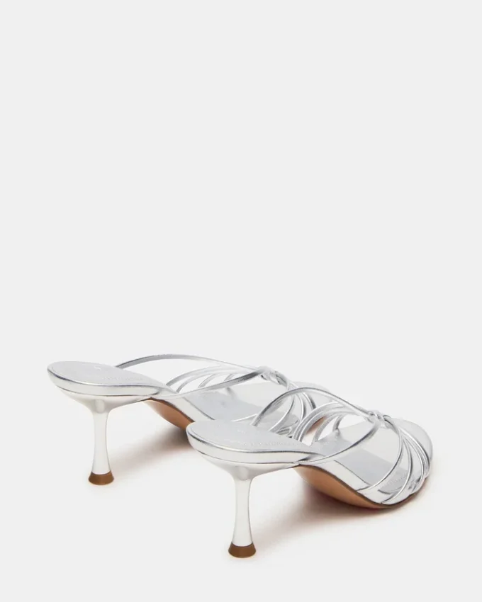 Edna in pelle argentata