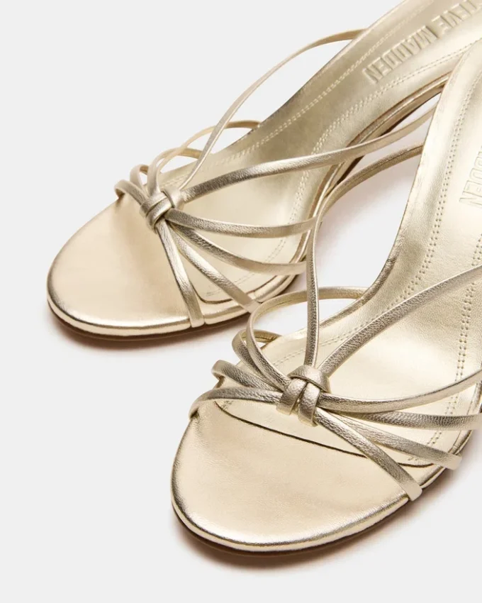 Edna in pelle color champagne