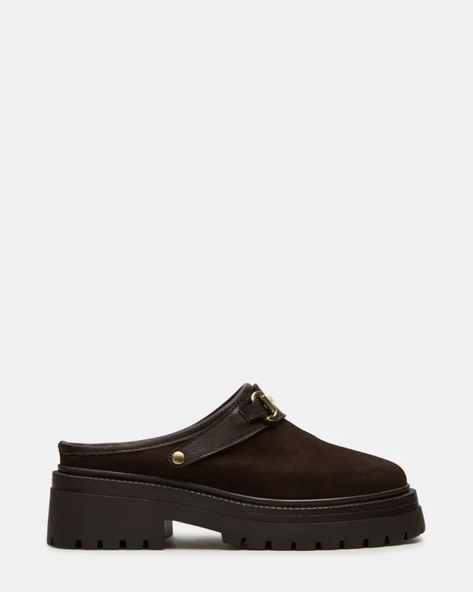 Erba in pelle scamosciata marrone