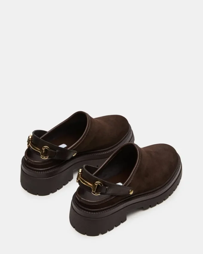 Erba in pelle scamosciata marrone