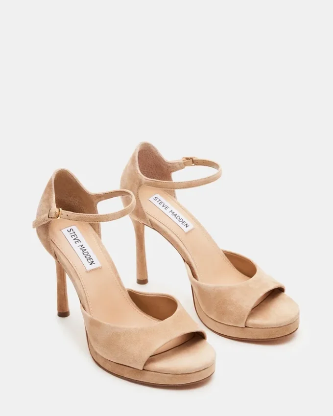 Ester in pelle scamosciata color cuoio Ester in pelle scamosciata color cuoio