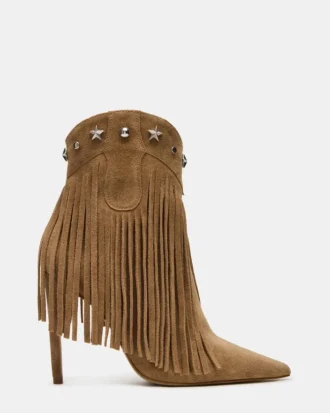 Falter in pelle scamosciata color castagna