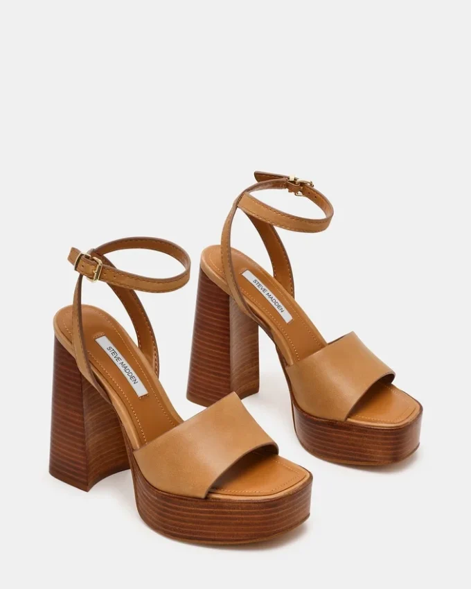 Floria in pelle color banana