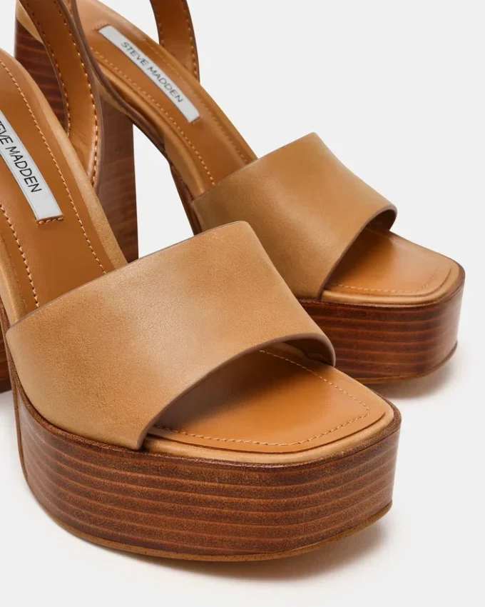 Floria in pelle color banana