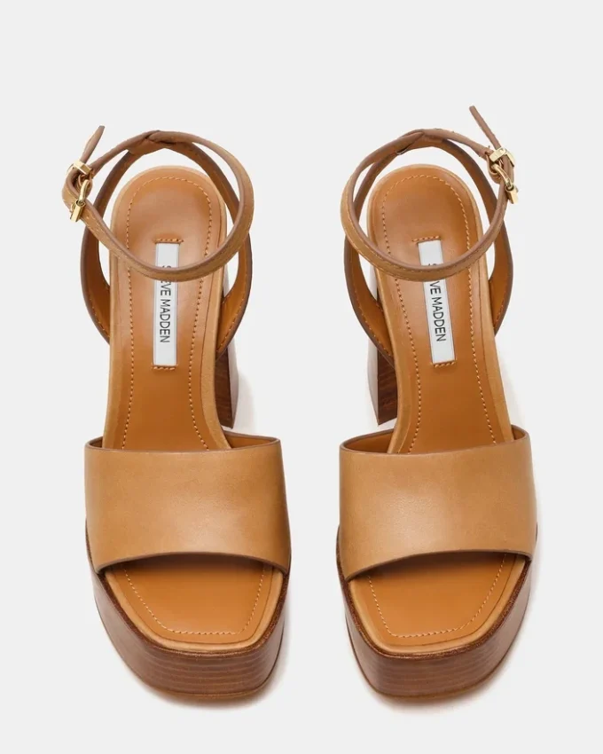 Floria in pelle color banana