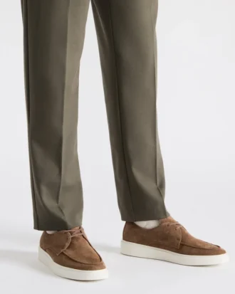 Frankk in pelle scamosciata color cognac