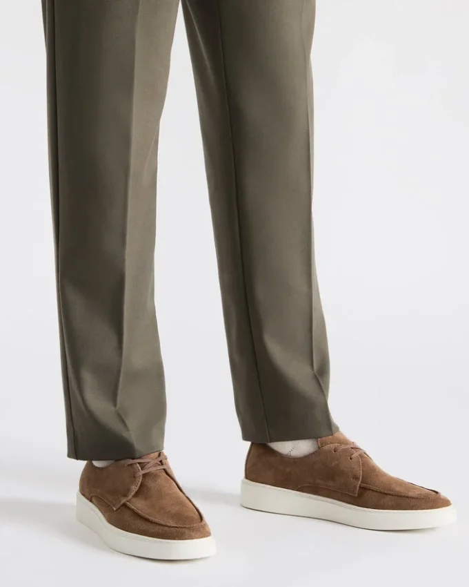 Frankk in pelle scamosciata color cognac