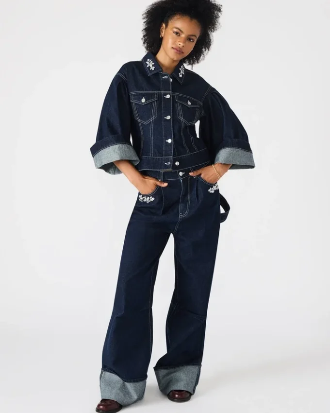 Giacca Dorothy in denim blu Bijou