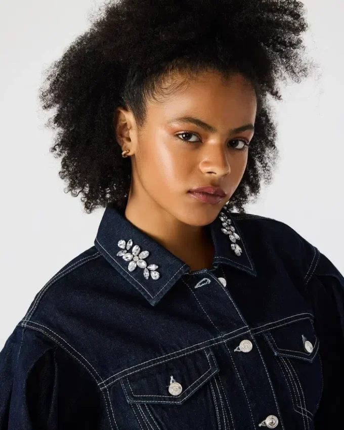 Giacca Dorothy in denim blu Bijou