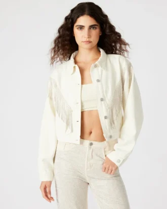 Giacca in denim Canyon color crema