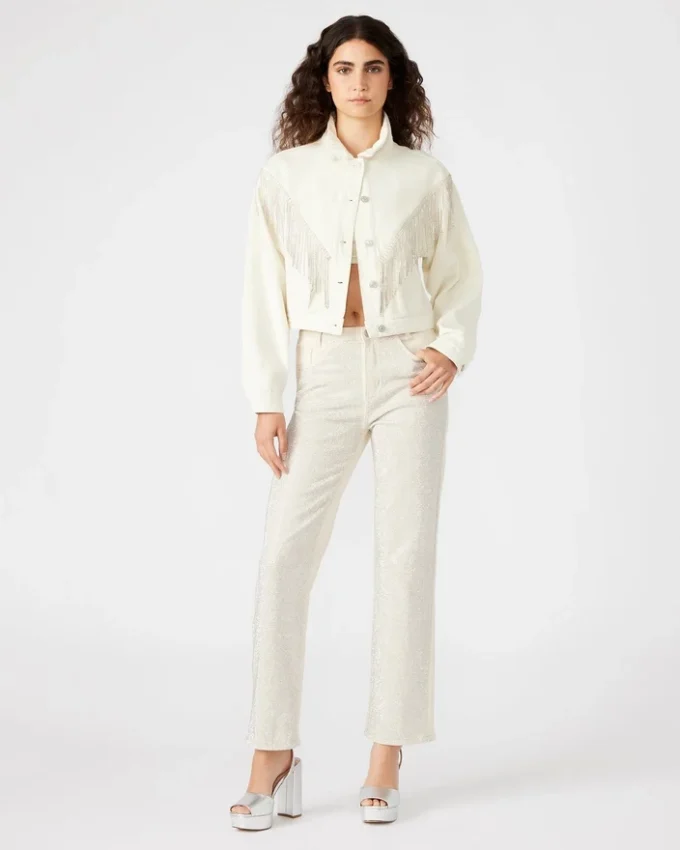 Giacca in denim Canyon color crema