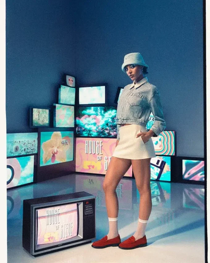 Madison in pelle scamosciata rossa