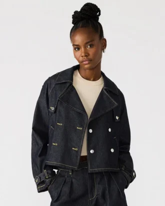 Giacca in denim Sirus Indaco