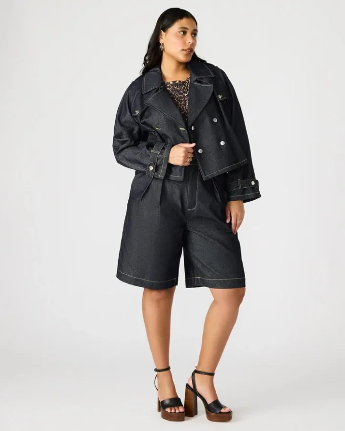 Giacca in denim Sirus Indaco