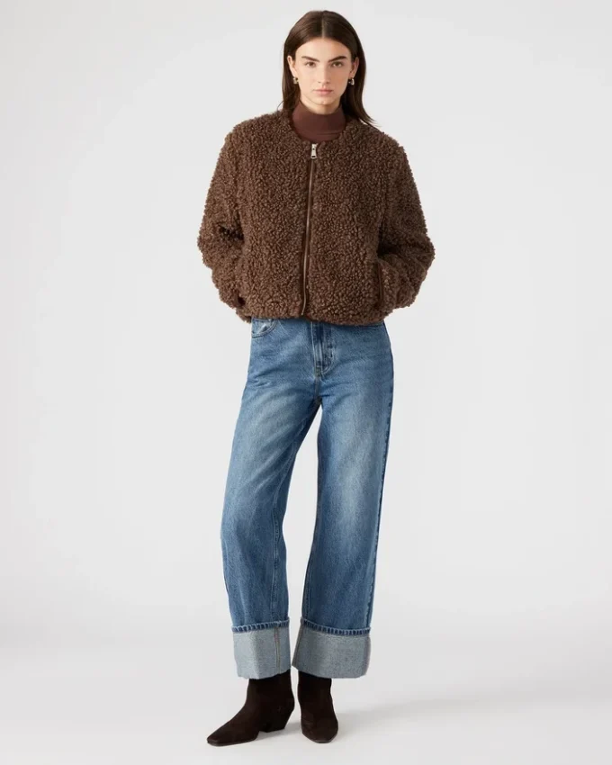 Giacca Teddy Marrone