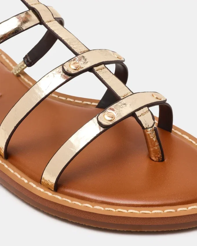 Givara in pelle dorata