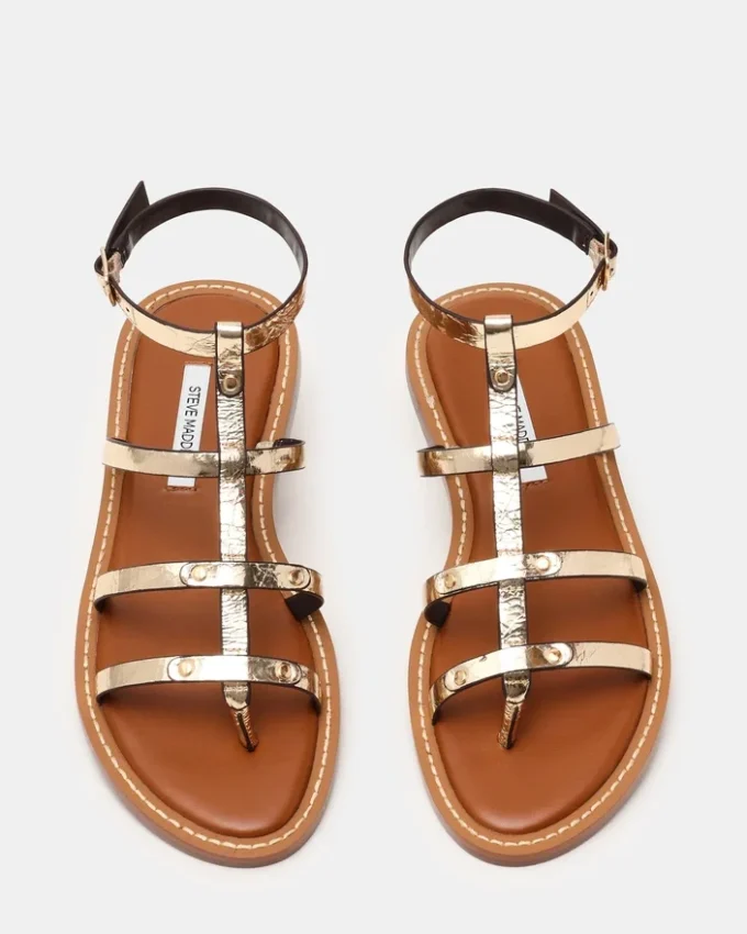 Givara in pelle dorata