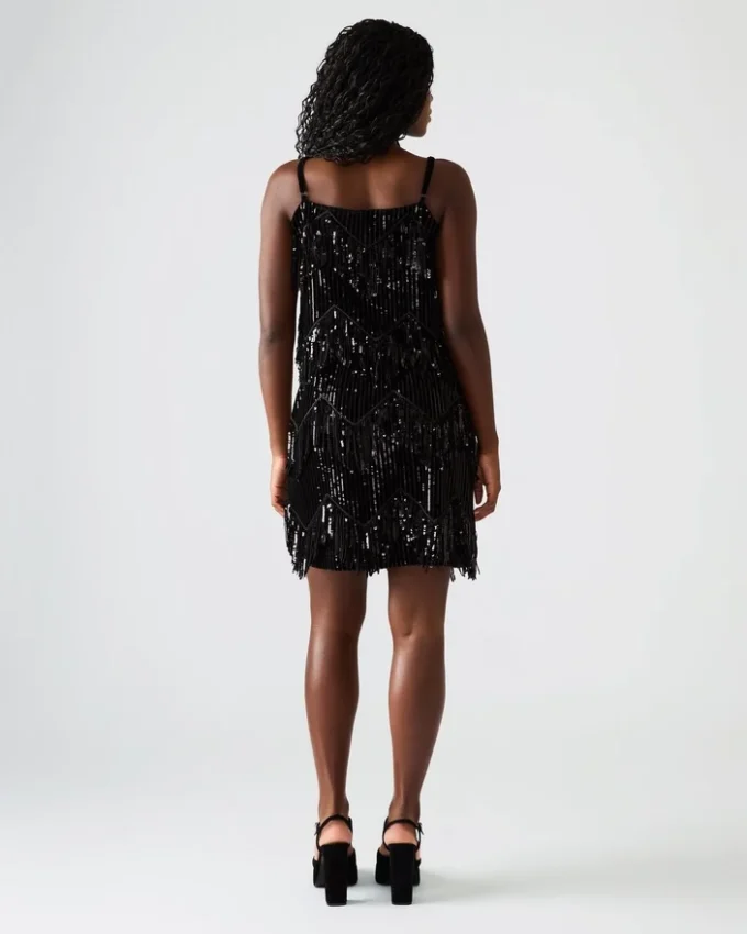 Gonna con paillettes Cindi nera