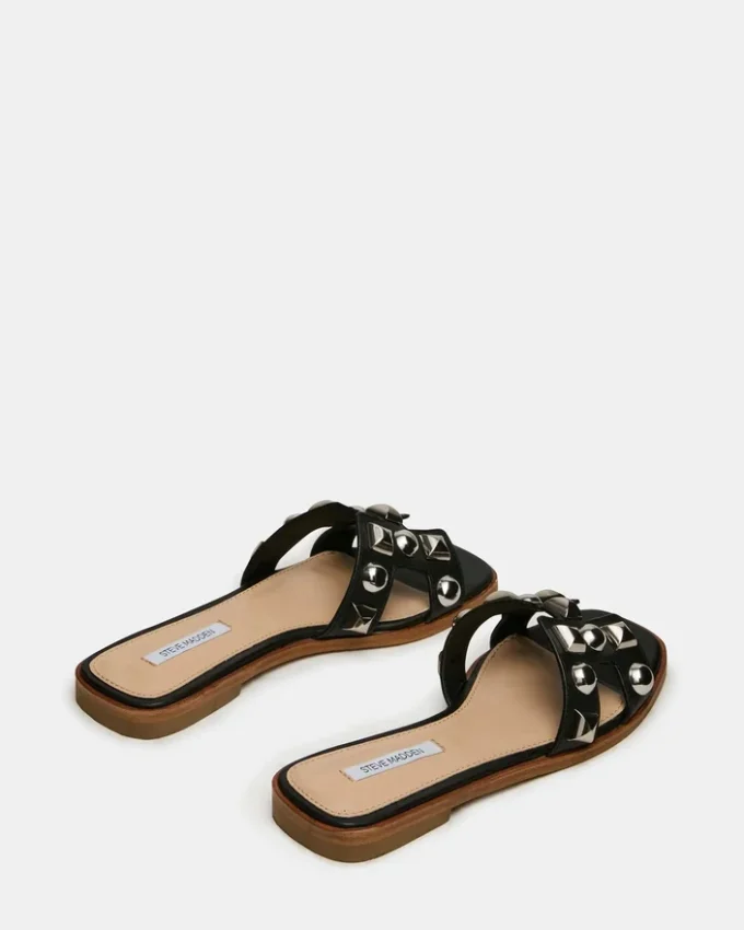 Hadyn Studs in pelle nera