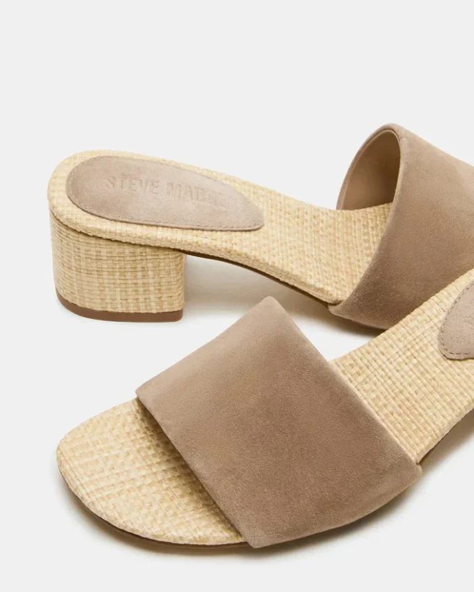 Hailee in pelle scamosciata color tortora Hailee in pelle scamosciata color tortora