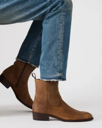 Hendrik in pelle marrone chiaro