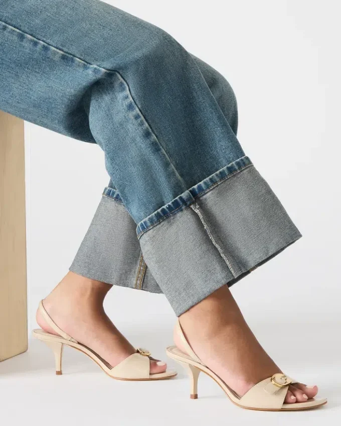 Henrietta in pelle color osso