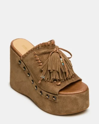 Highland Castagna in pelle scamosciata