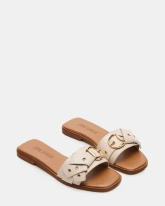 Hilaria in pelle color osso