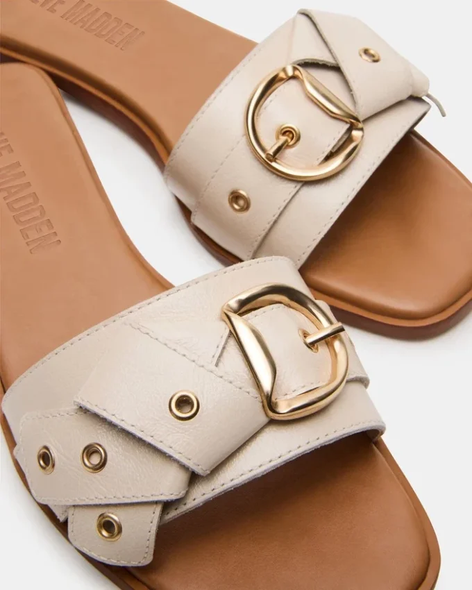 Hilaria in pelle color osso